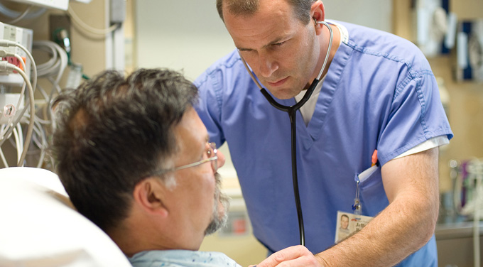 nurse with patient